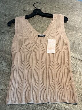 Chic Style Sweater Vest - Size L